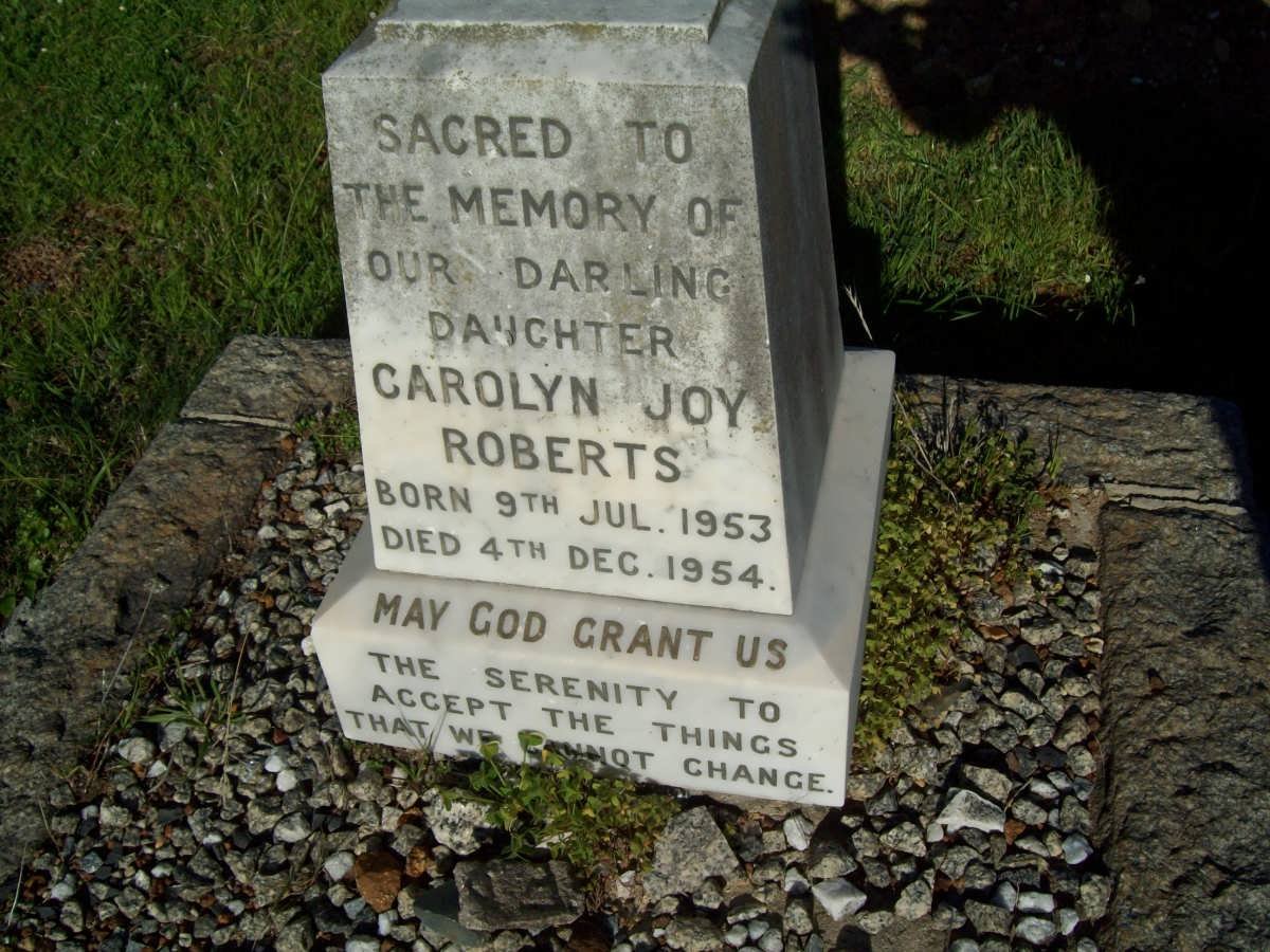 ROBERTS Carolyn Joy 1953-1954