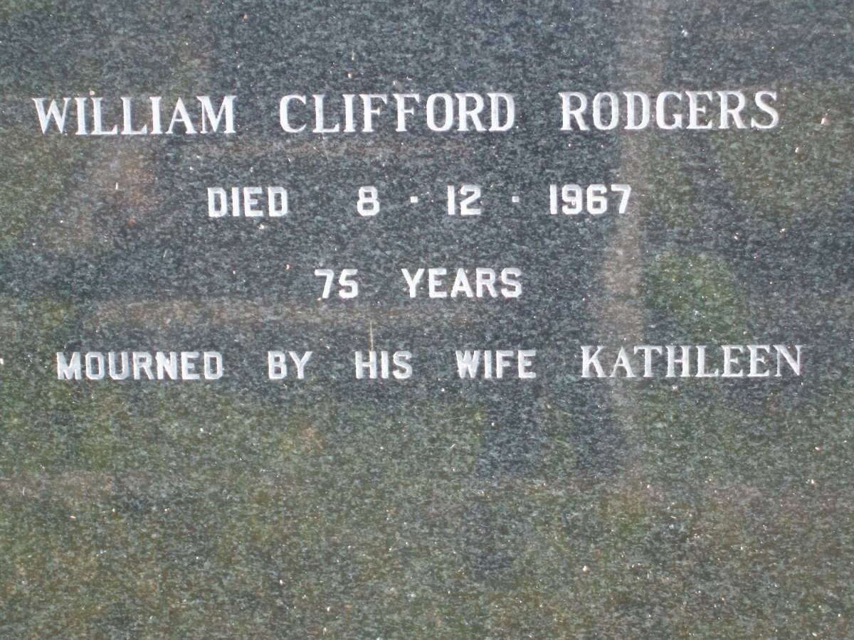 RODGERS William Clifford -1967