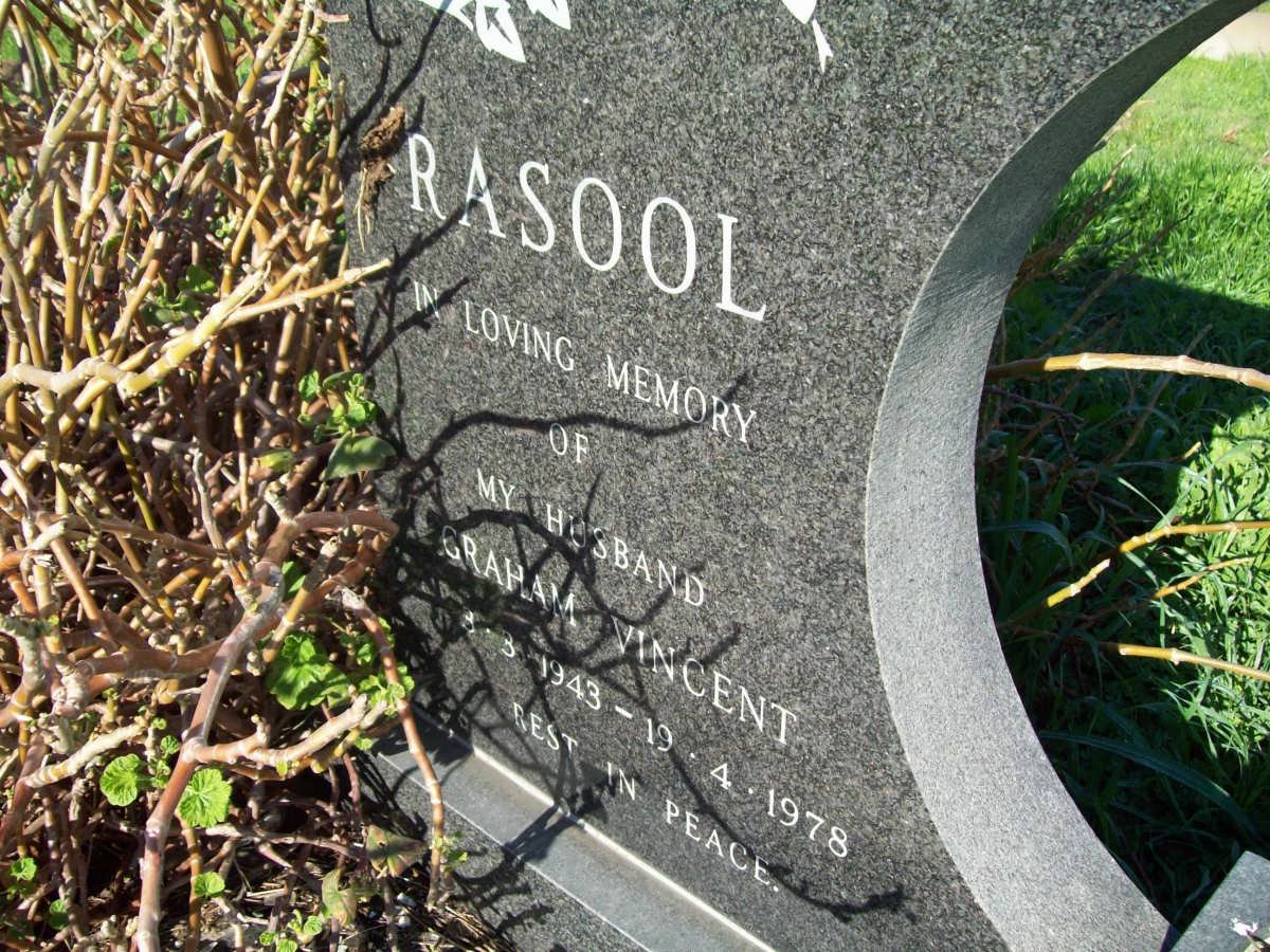 RASOOL Graham Vincent 1943-1978