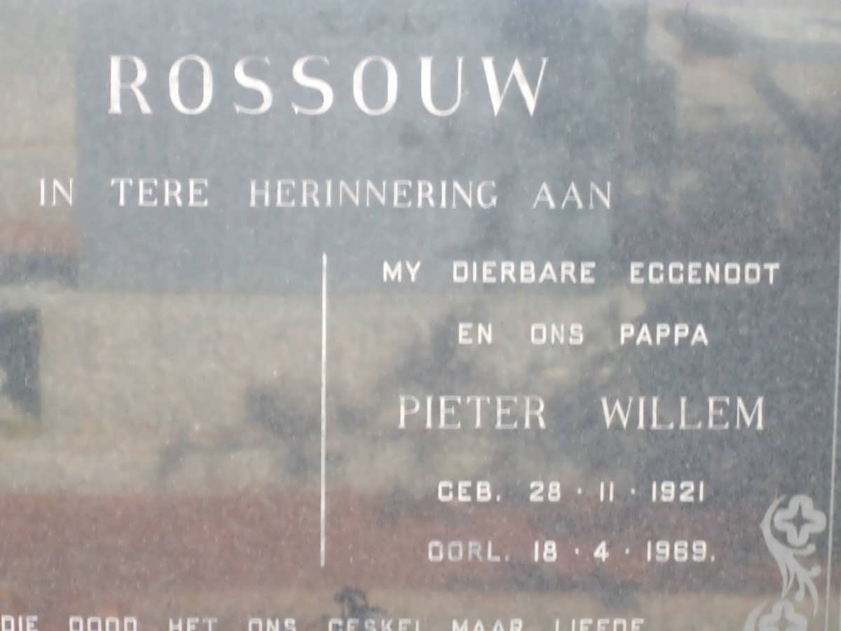 ROSSOUW Pieter Willem 1921-1969