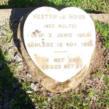 ROUX Hester, le nee NOLTE 1869-1936