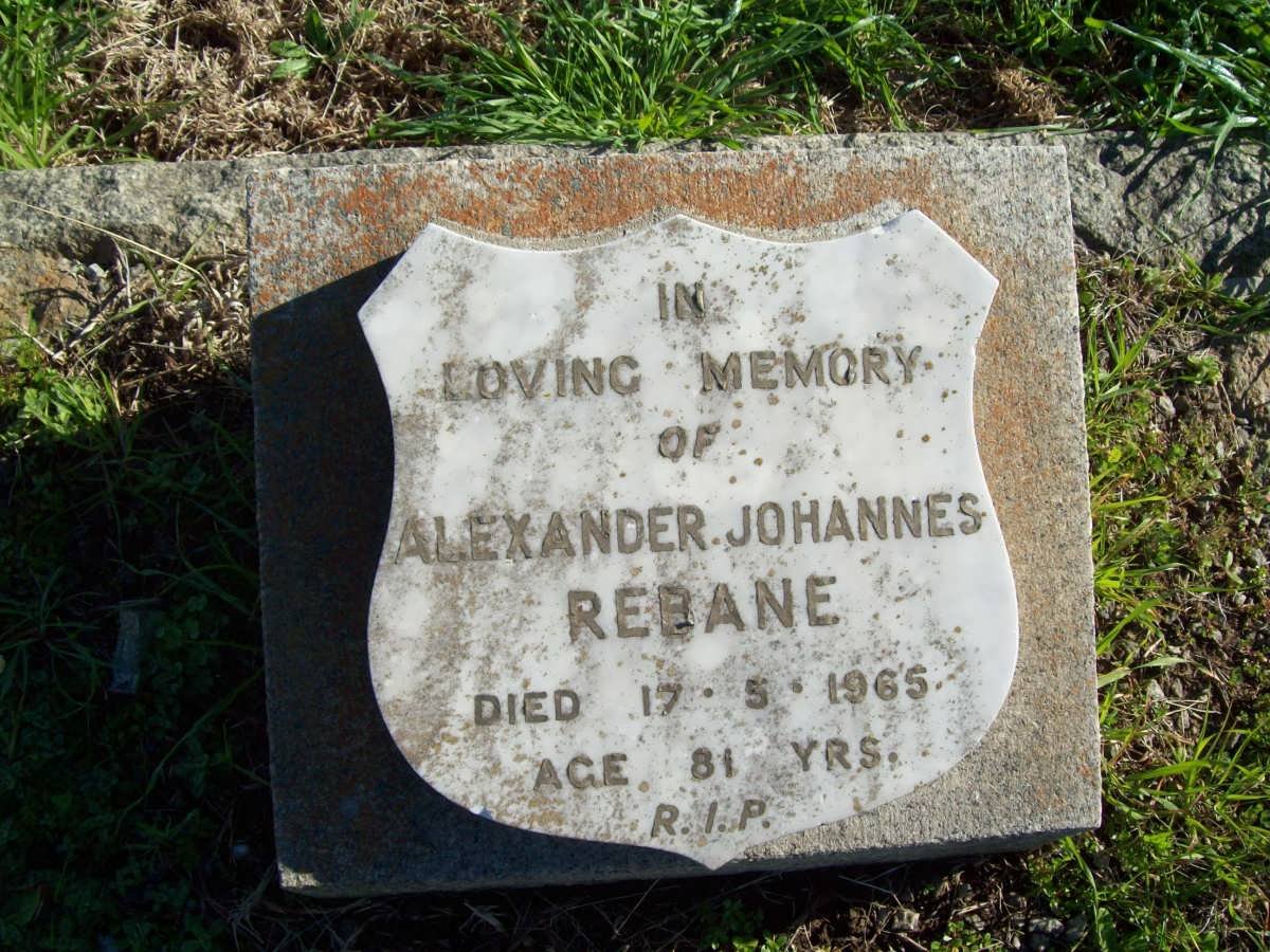 REBANE Alexander Johannes -1965