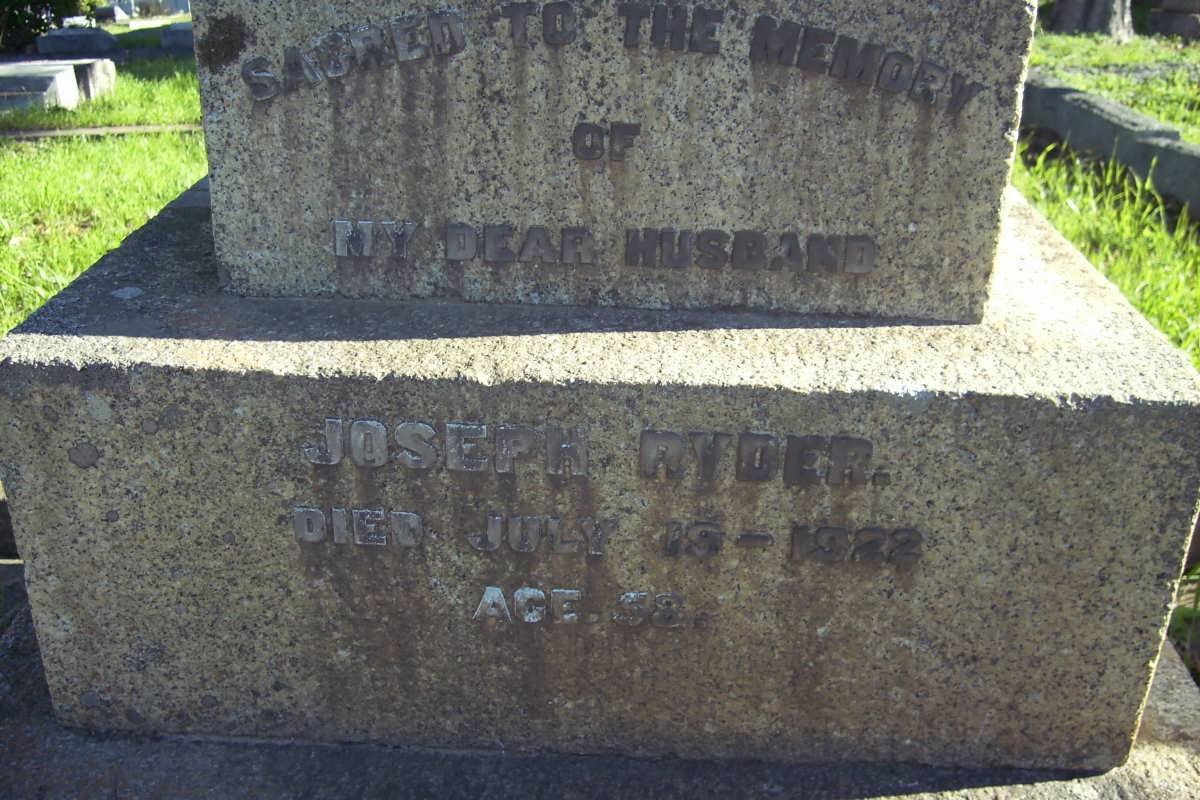 RYDER Joseph -1923