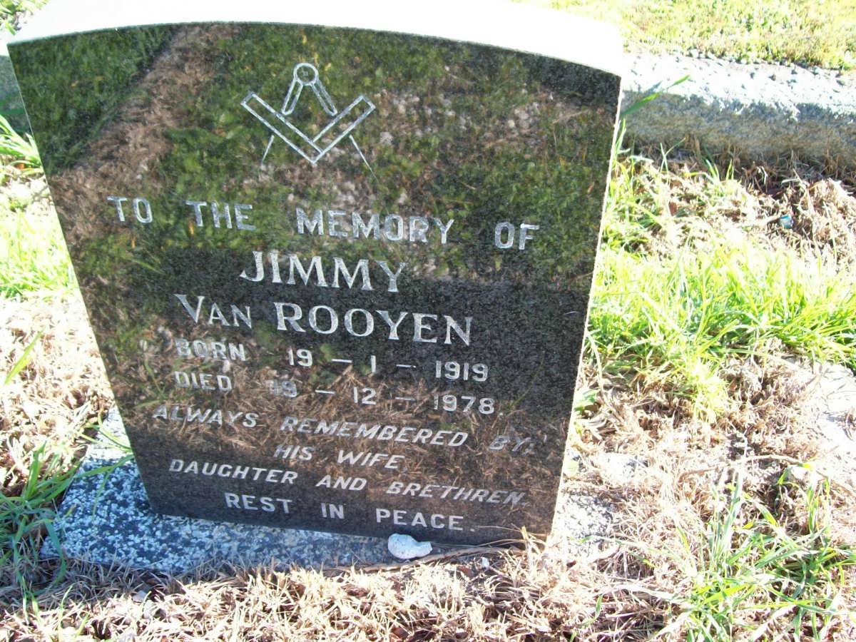 ROOYEN Jimmy, van 1919-1978