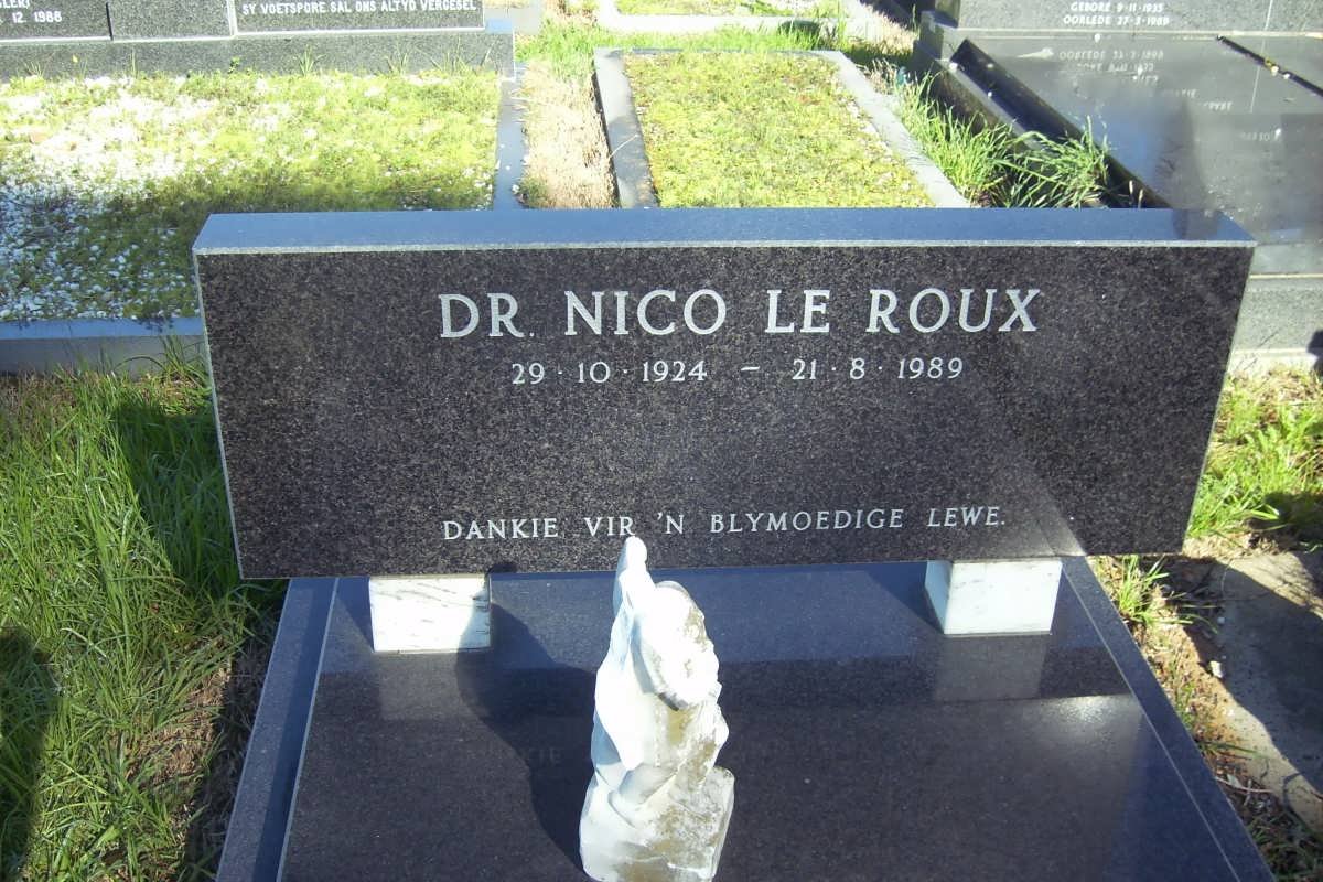 ROUX Nico, le 1924-1989