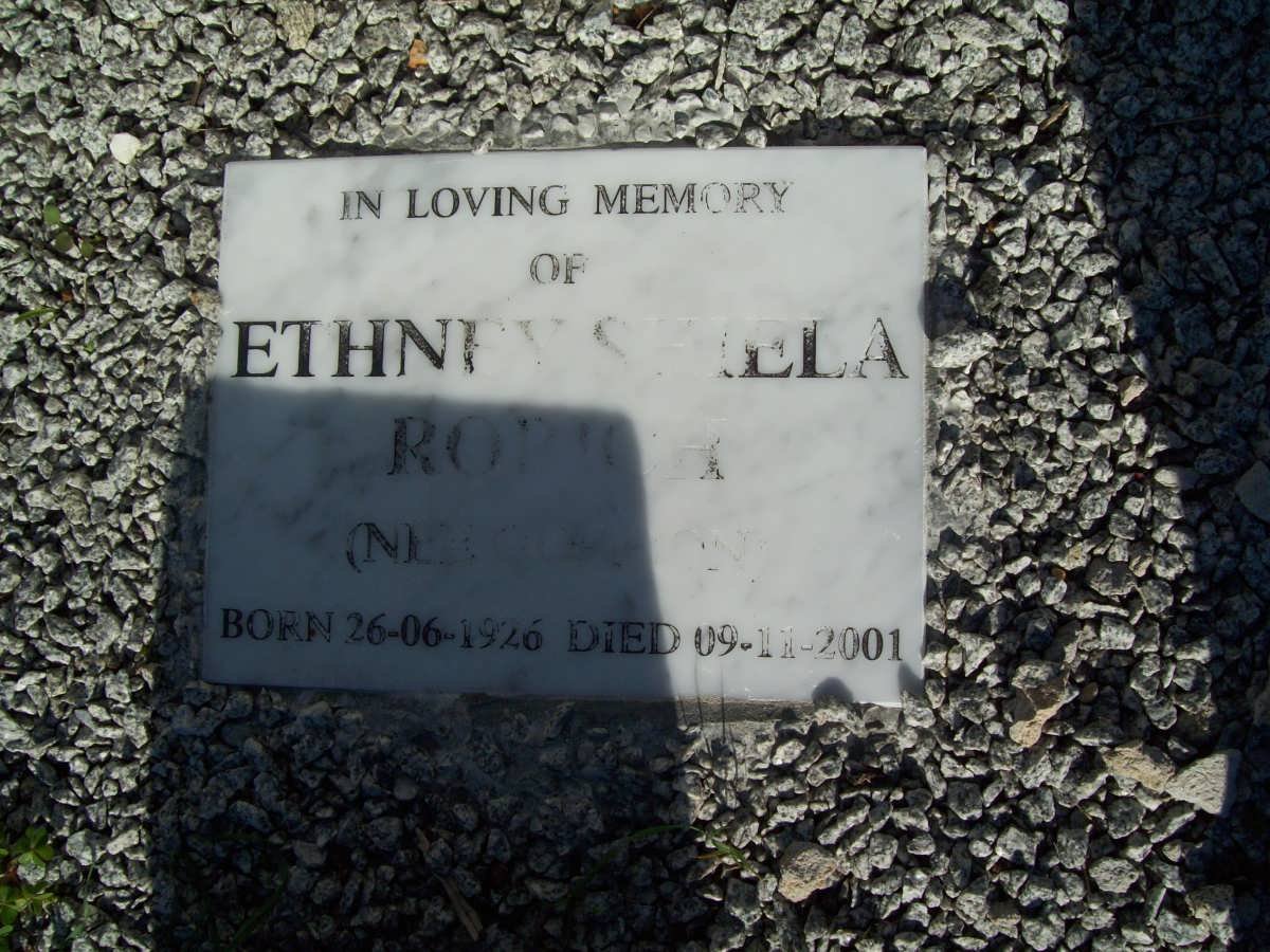 RORICH Ethney Stella nee GORDON 1926-2001