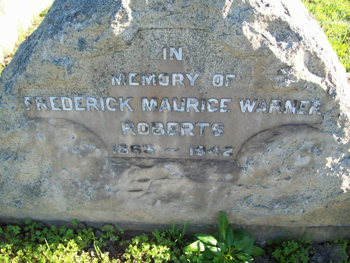 ROBERTS Frederick Maurice Warner 1863-1942