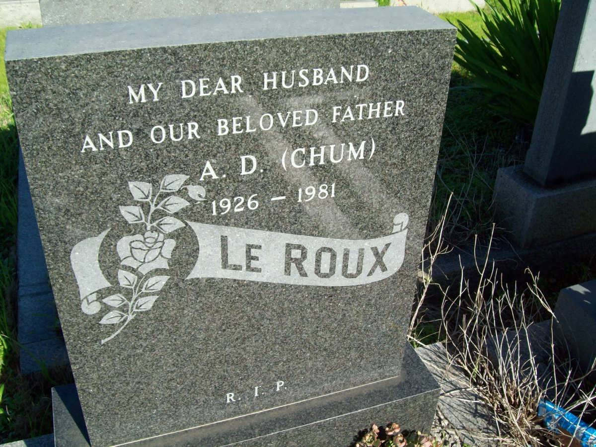 ROUX A.D., le 1926-1981
