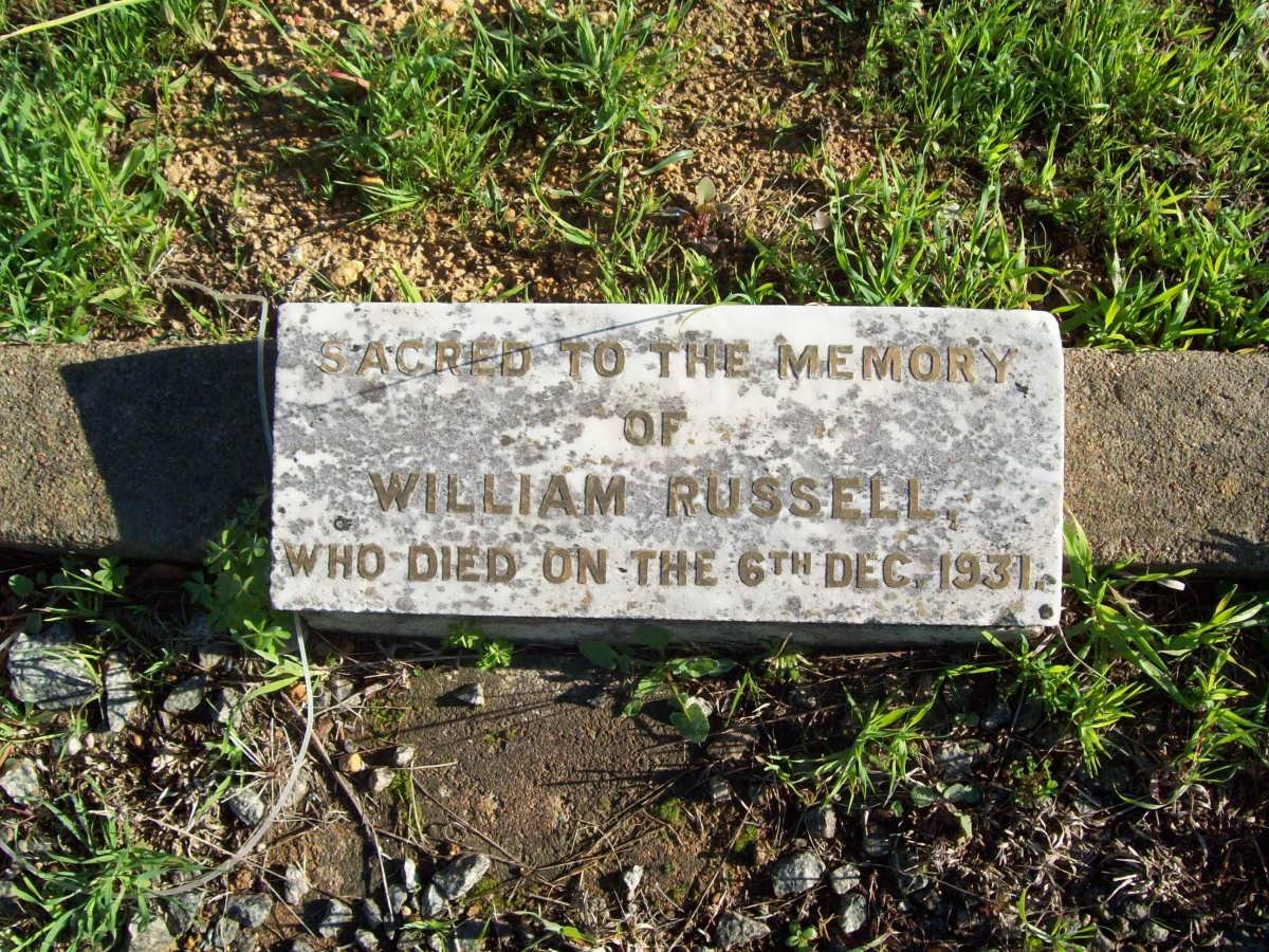 RUSSELL William -1931