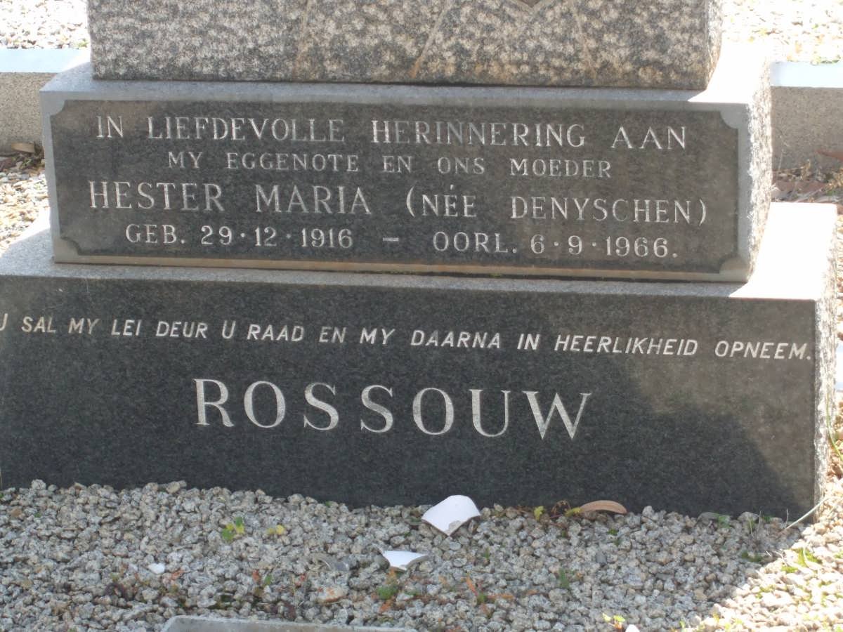 ROSSOUW Hester Maria nee DENYSCHEN 1916-1966