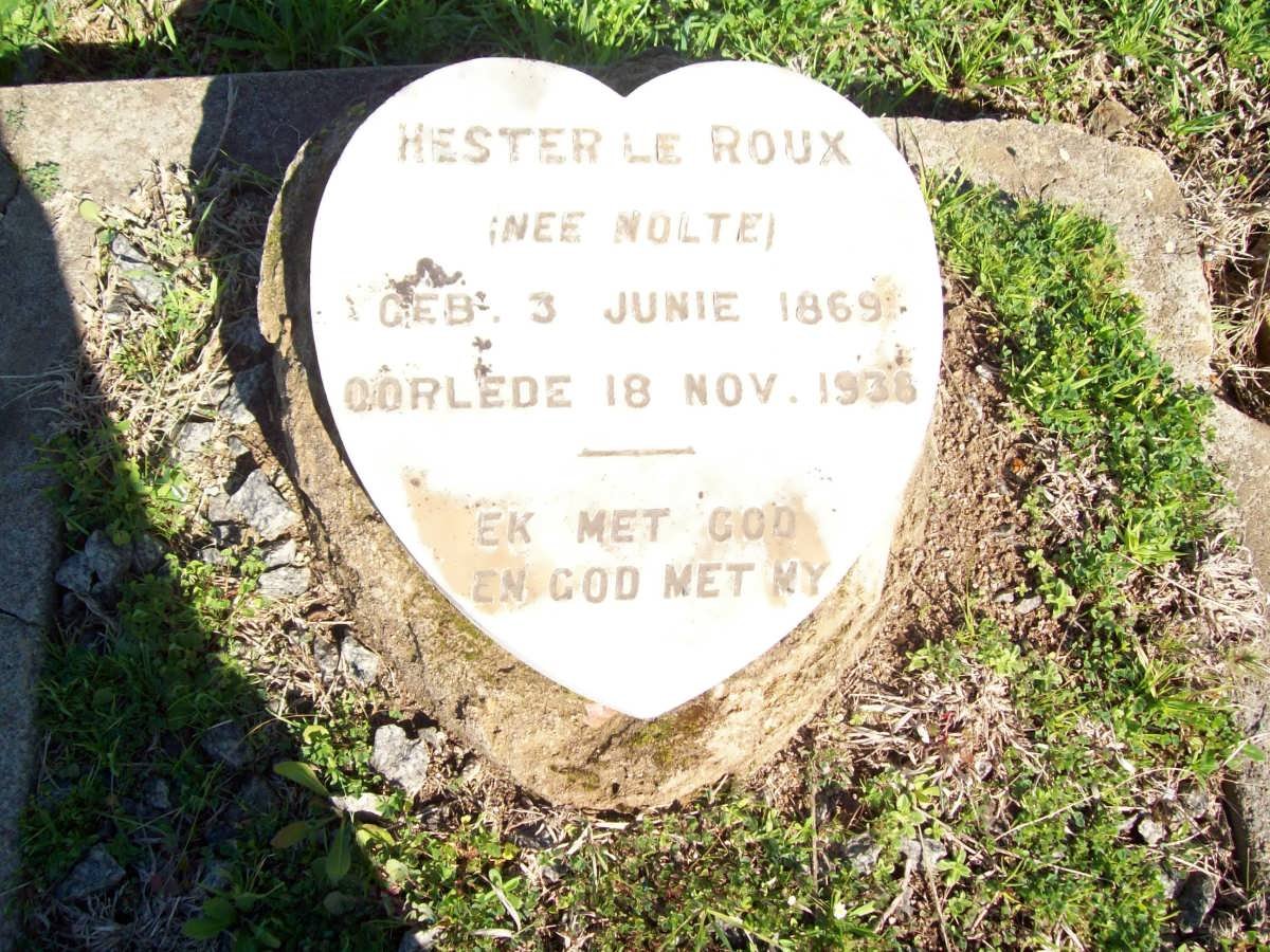 ROUX Hester, le nee NOLTE 1869-1936