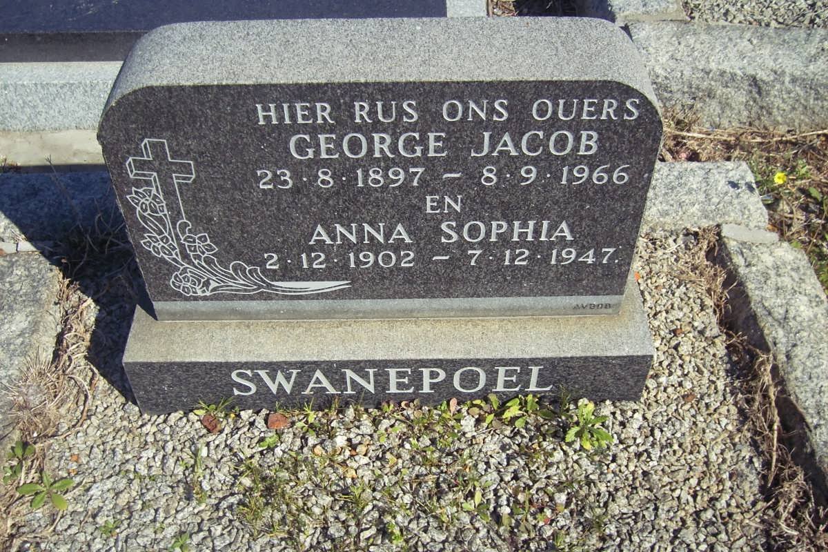 SWANEPOEL George Jacob 1897-1966 &amp; Anna Sophia 1902-1947