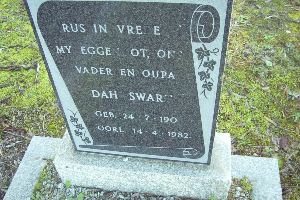 SWART Dah 1906-1982
