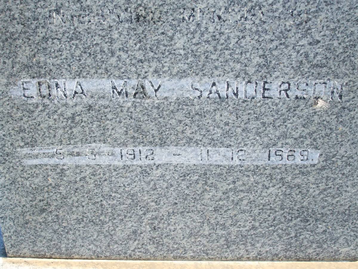 SANDERSON Edna May 1912-1969