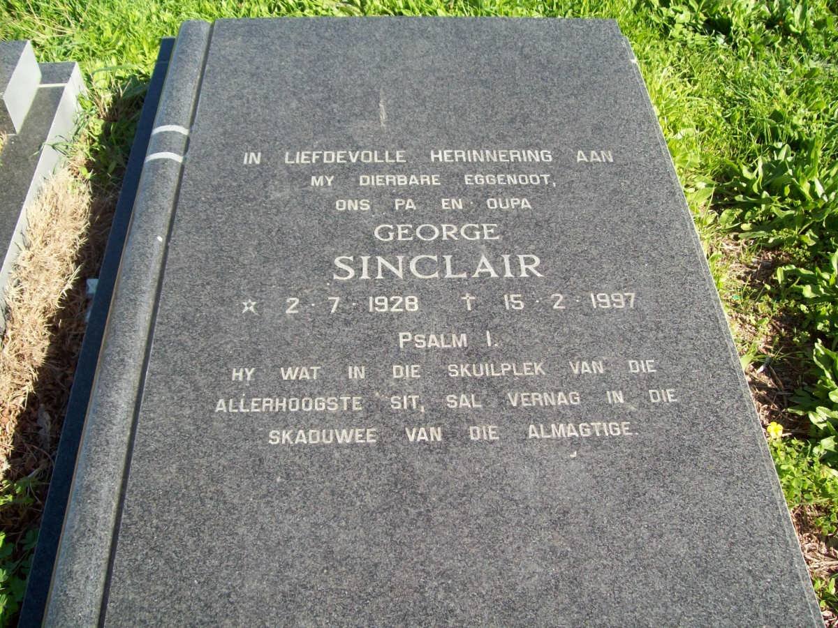 SINCLAIR George 1928-1997