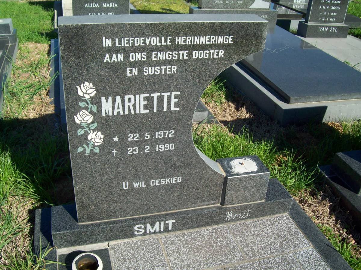 SMIT Mariette 1972-1990
