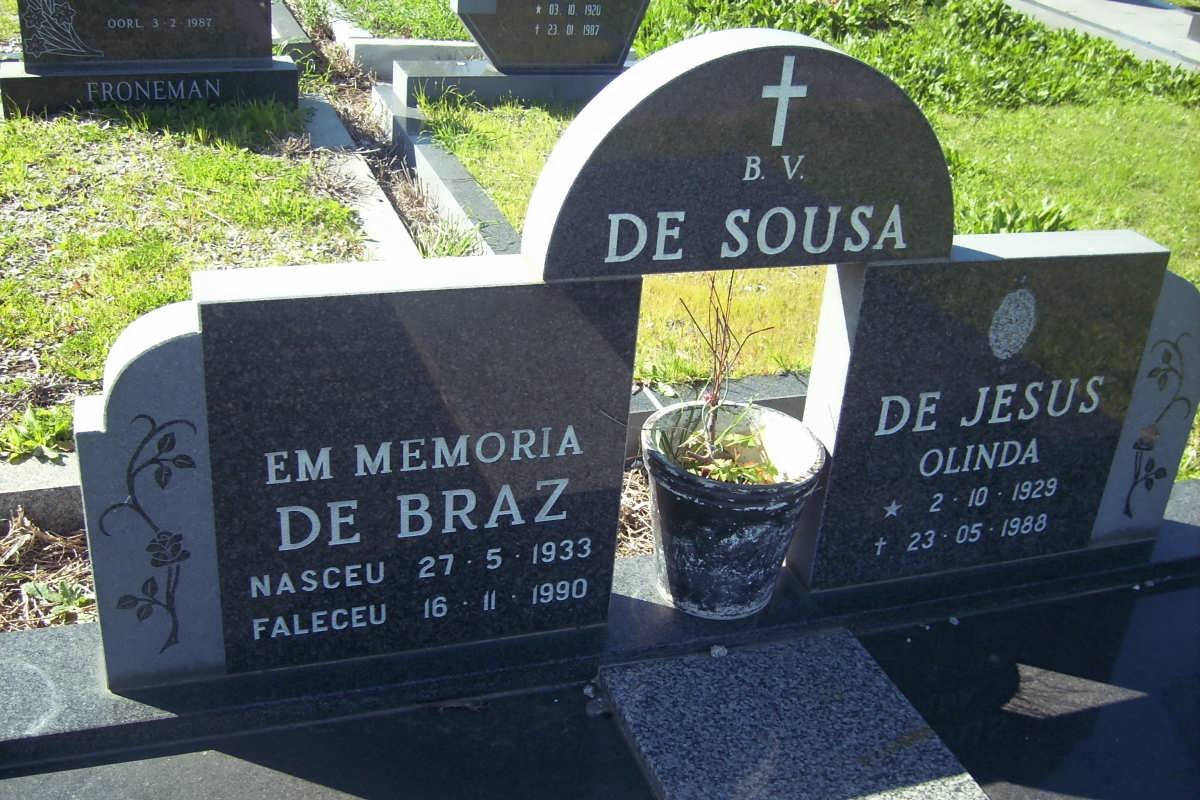 SOUSA De Braz, de 1933-1990 &amp; Olinda DE JESUS 1929-1988