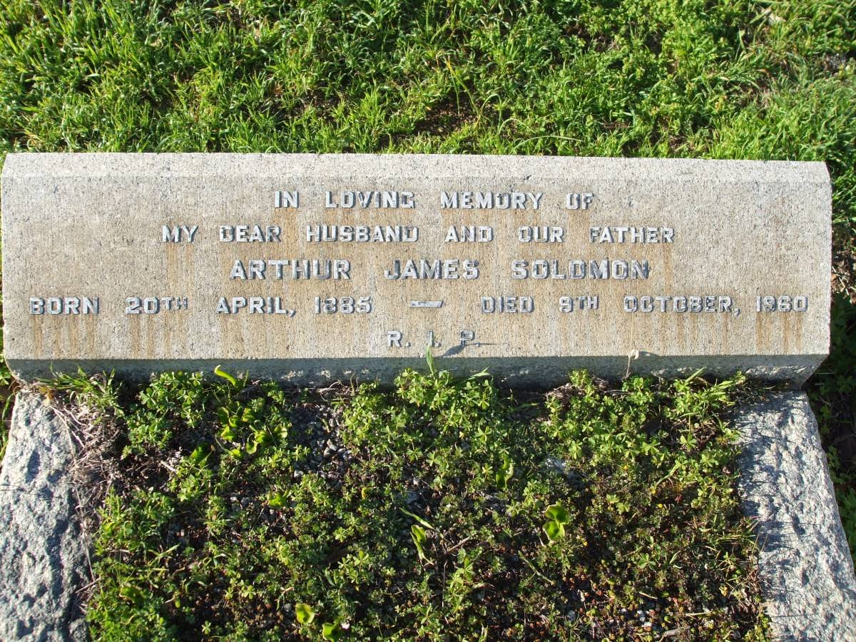 SOLOMON Arthur James 1885-1960