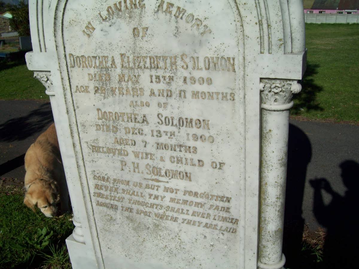 SOLOMONS Dorothea Elizebeth -1900 :: SOLOMONS Dorothea -1900