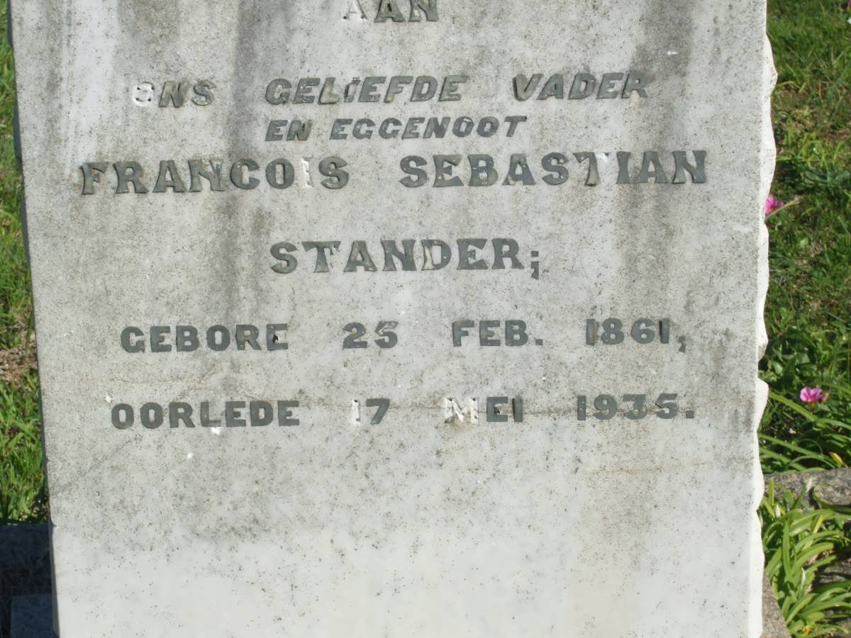 STANDER Francois Sebastian 1861-1935