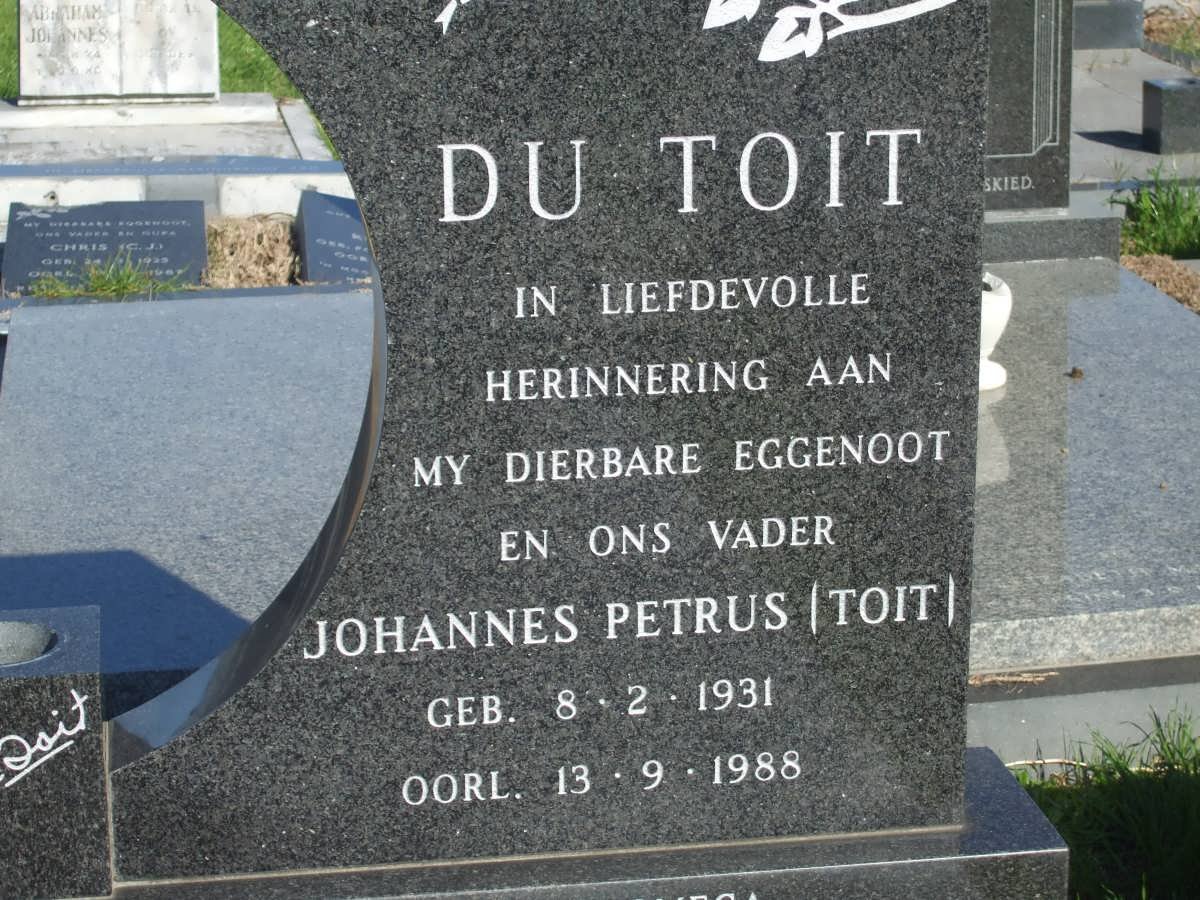 TOIT Johannes Petrus, du 1931-1988