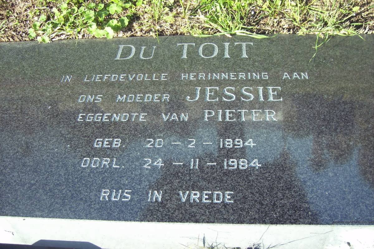 TOIT Jessie, du 1894-1984