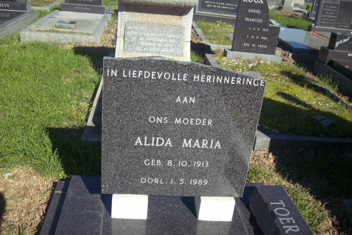 TOERIEN Alida Maria 1913-1989