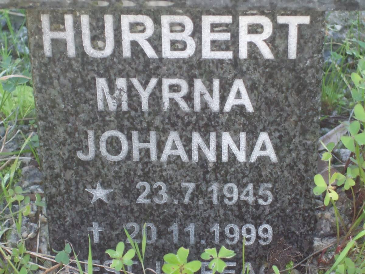 HURBERT Myrna Johanna 1945-1999