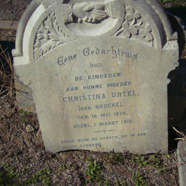 URTEL Christina nee BROEKE 1830-1915