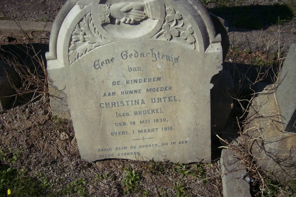 URTEL Christina nee BROEKE 1830-1915