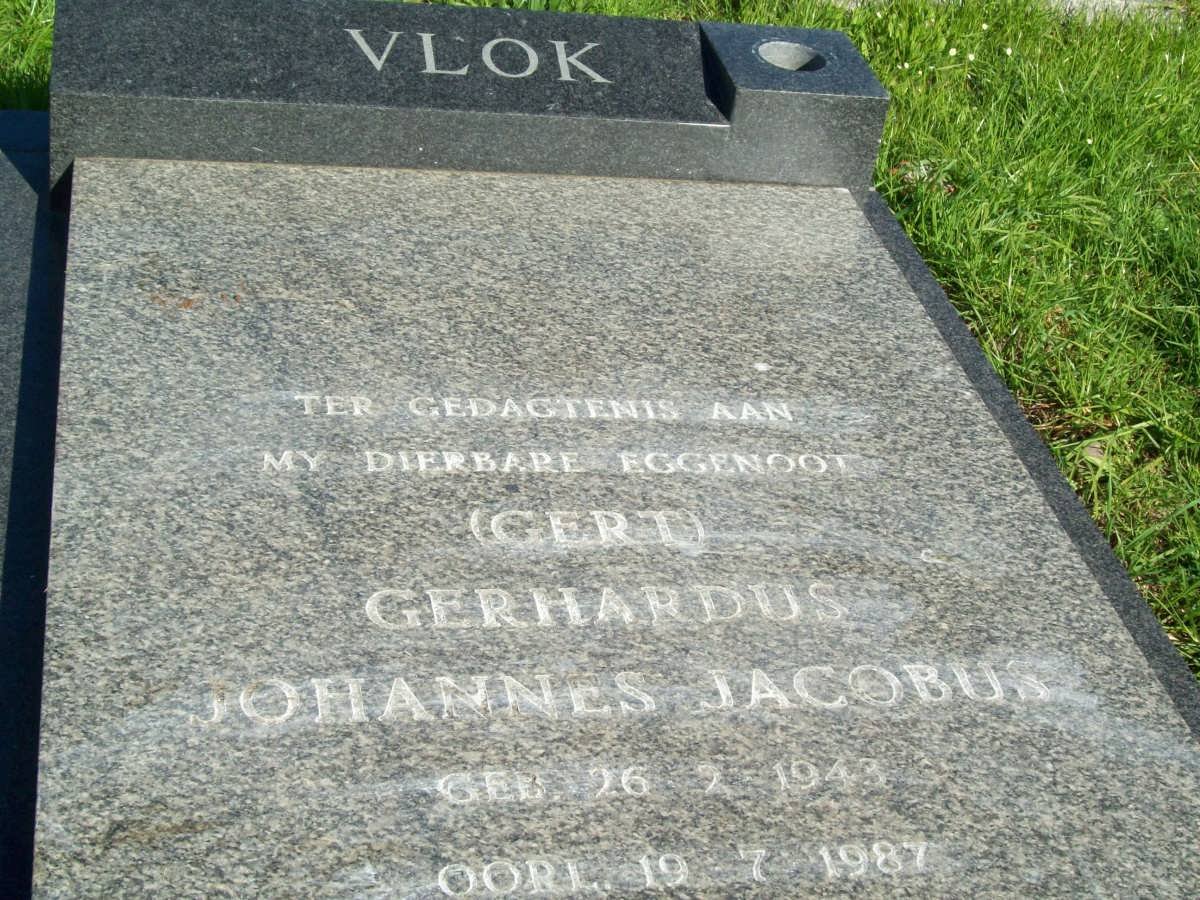 VLOK Gerhardus Johannes Jacobus 1943-1987