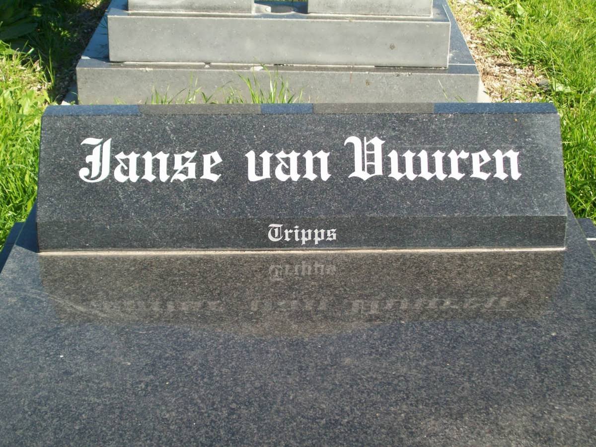 VUUREN Johannes Jacobus, Janse van 1944-1998