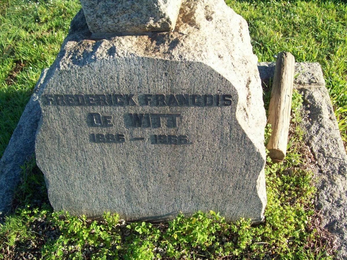 WITT Frederick Francois, de 1886-1966