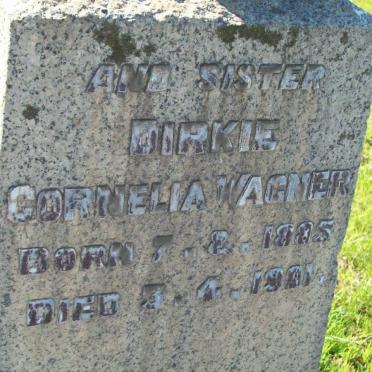 WAGNER Dirkie Cornelia 1885-1901