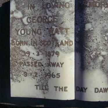 WATT George Young 1879-1965