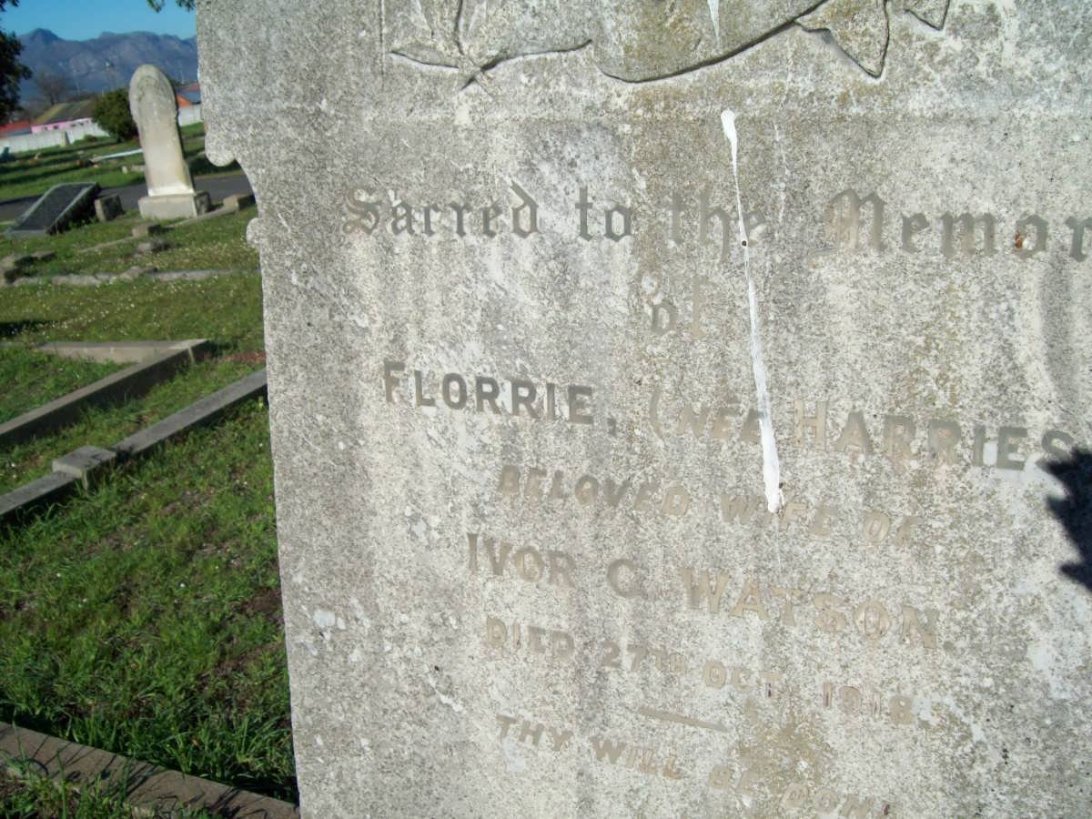 WATSON Florrie nee HARRIES -1918