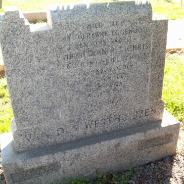 WESTHUIZEN Christiaan, van der 1891-1953 &amp; Johanna 1899-??