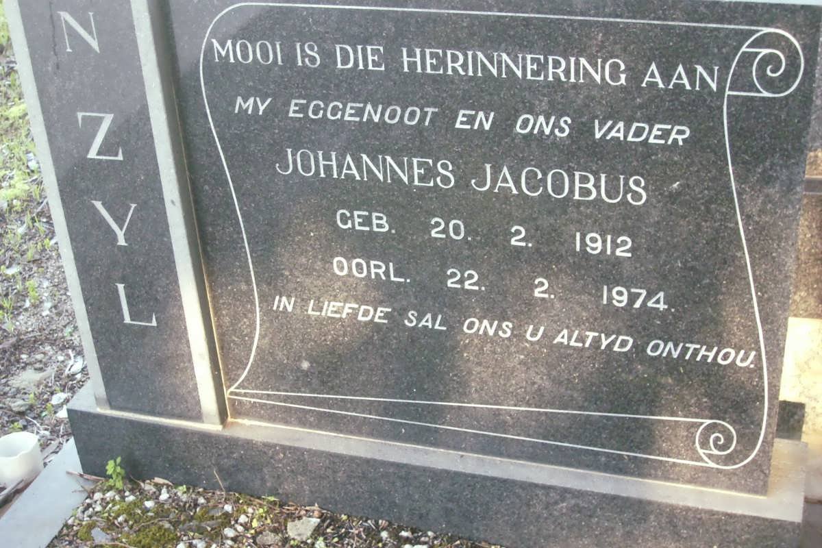 ZYL Johannes Jacobus, van 1912-1974